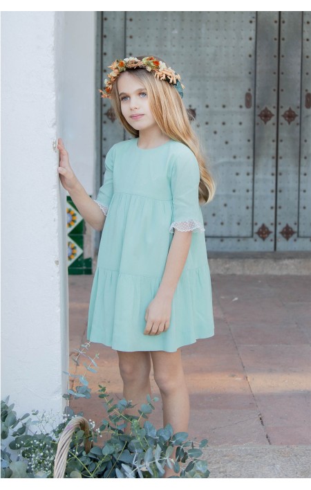 Vestido ceremonia Lena Aguamarina Vestido ceremonia Lena Aguamarina