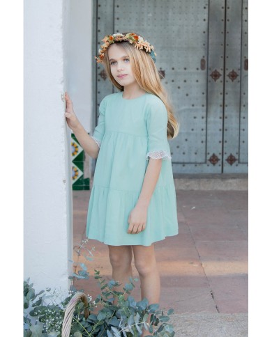 Vestido ceremonia Lena Aguamarina