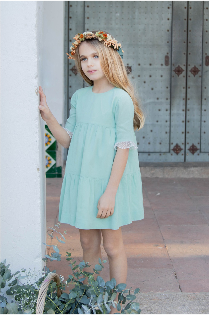 Vestido ceremonia Lena Aguamarina Vestido ceremonia Lena Aguamarina