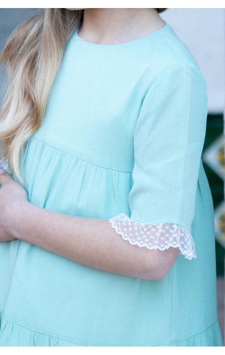 Vestido ceremonia Lena Aguamarina Vestido ceremonia Lena Aguamarina