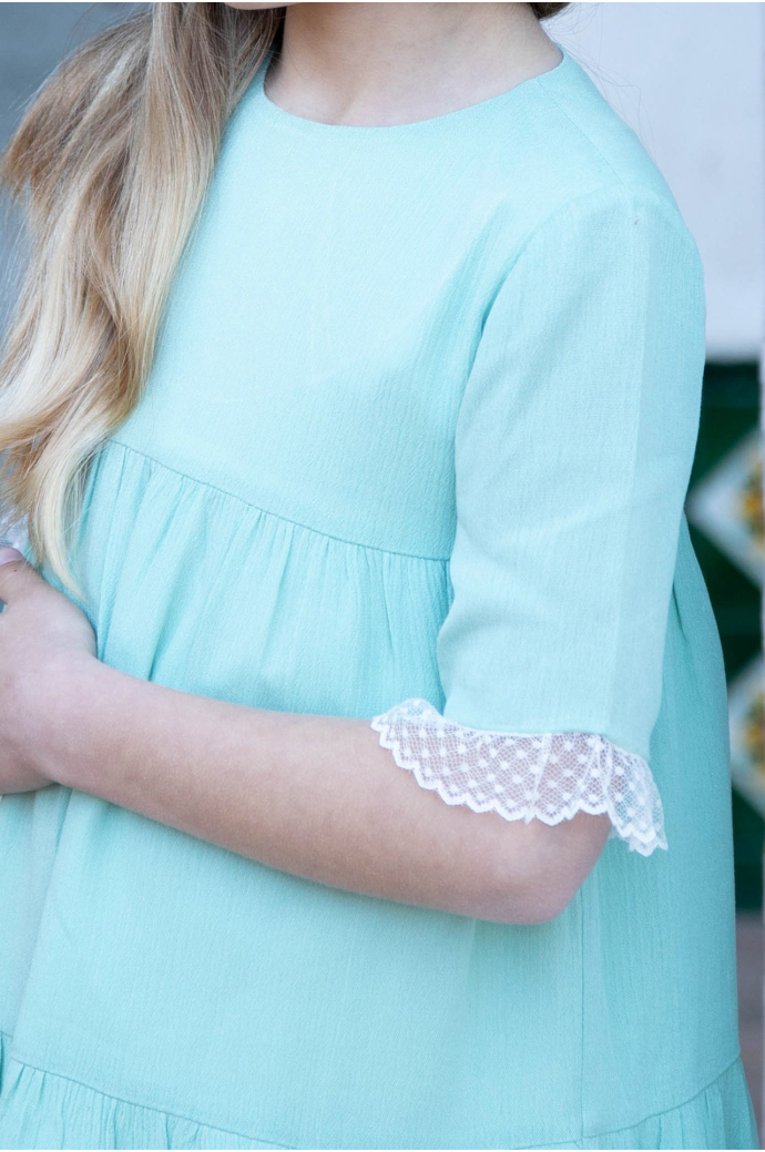 Vestido ceremonia Lena Aguamarina Vestido ceremonia Lena Aguamarina