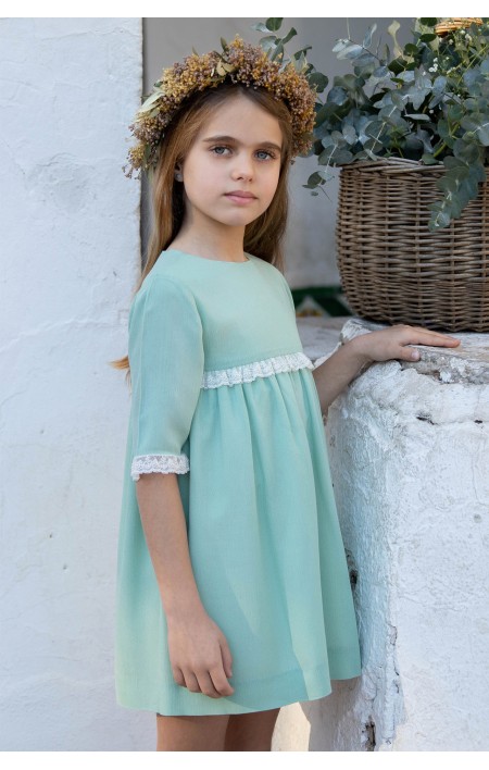 Vestido Ceremonia Sofia aguamarina