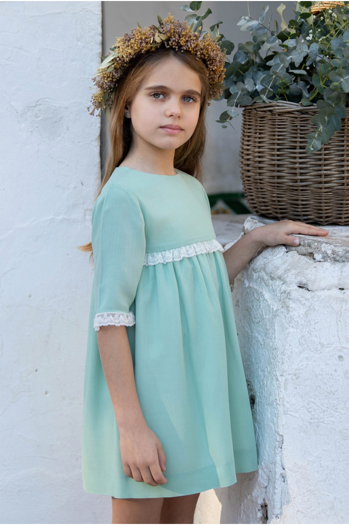 Vestido Ceremonia Sofia aguamarina