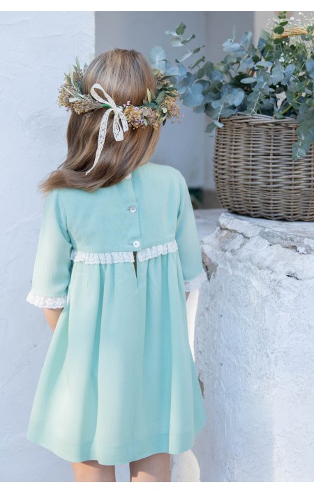 Vestido Ceremonia Sofia aguamarina