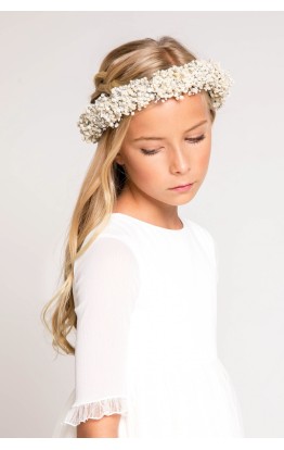 Corona paniculata preservada marfil