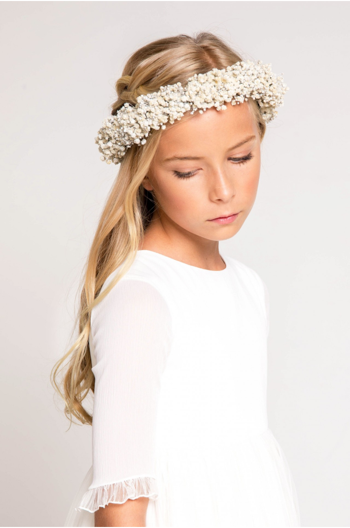 Corona paniculata preservada marfil