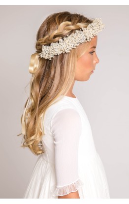 Corona paniculata preservada marfil