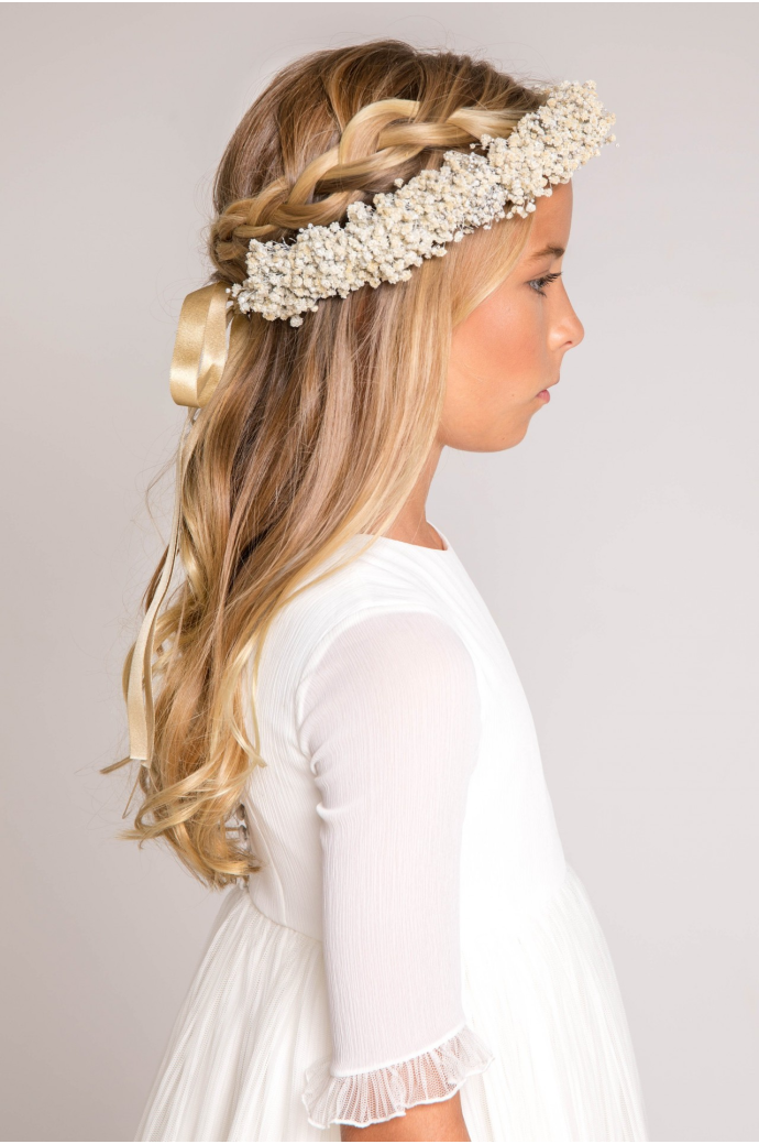 Corona paniculata preservada marfil