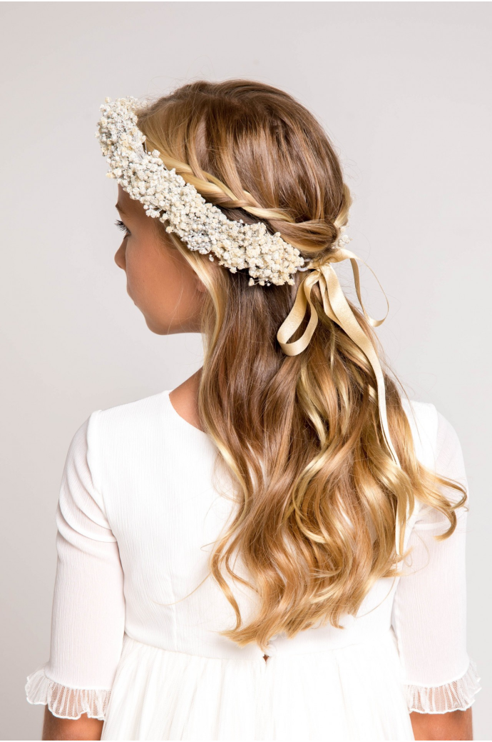 Corona paniculata preservada marfil