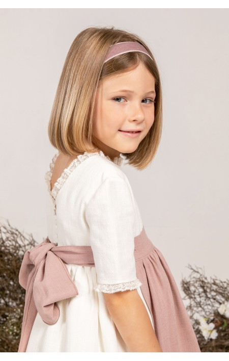 Vestido ceremonia Génova Nude