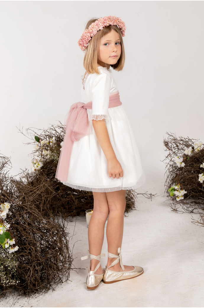 Vestido ceremonia Niza Nude