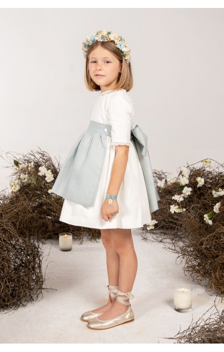 Vestido arras Génova Añil