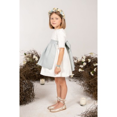 Vestido arras Génova Añil