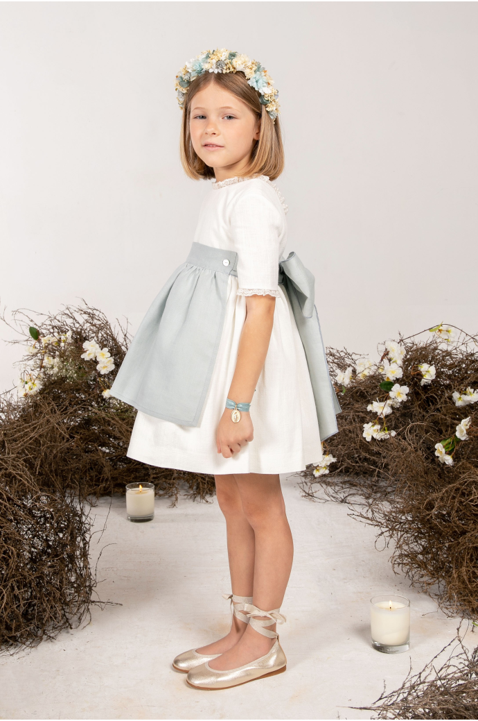 Vestido arras Génova Añil