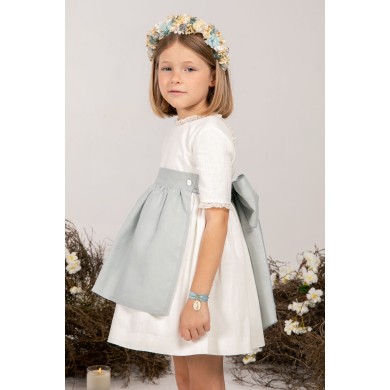 Vestido arras Génova Añil
