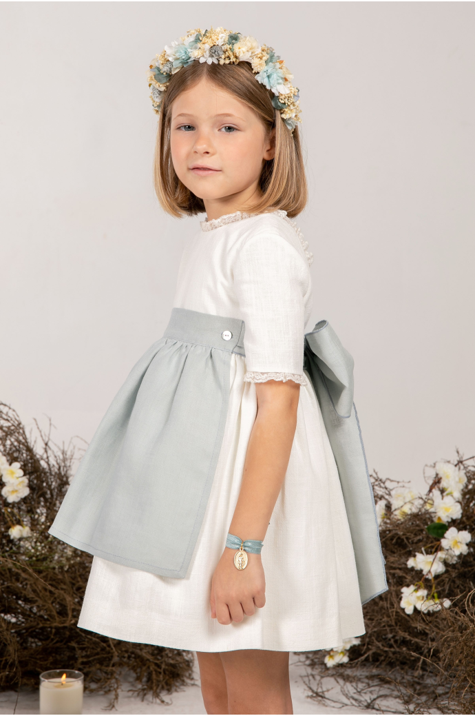 Vestido arras Génova Añil