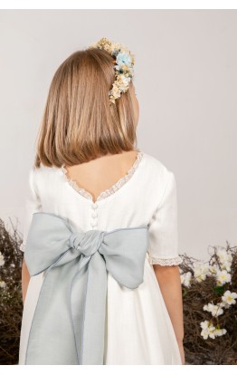 Vestido arras Génova Añil