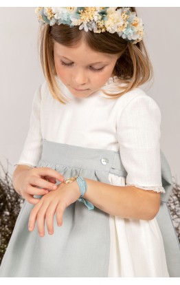 Vestido arras Génova Añil