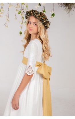 Vestido Comunión Manuela Mostaza