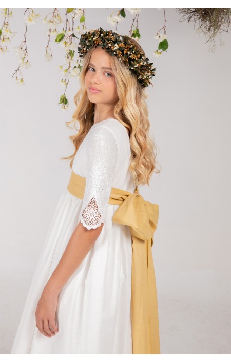 Vestido Comunión Manuela Mostaza Vestido Comunión Manuela Mostaza