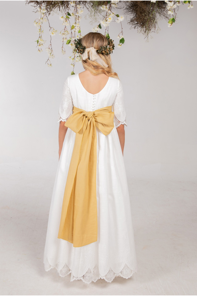 Vestido Comunión Manuela Mostaza Vestido Comunión Manuela Mostaza