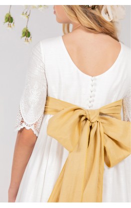Vestido Comunión Manuela Mostaza