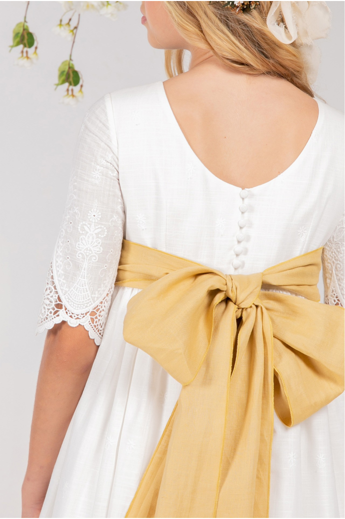 Vestido Comunión Manuela Mostaza Vestido Comunión Manuela Mostaza