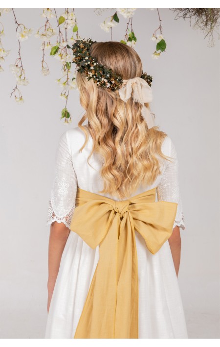 Vestido Comunión Manuela Mostaza Vestido Comunión Manuela Mostaza