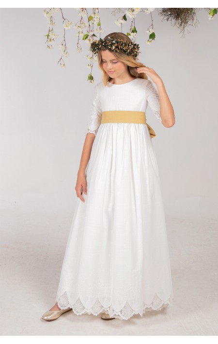 Vestido Comunión Manuela Mostaza Vestido Comunión Manuela Mostaza