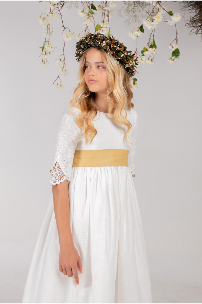 Vestido Comunión Manuela Mostaza Vestido Comunión Manuela Mostaza