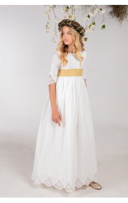 Vestido Comunión Manuela Mostaza
