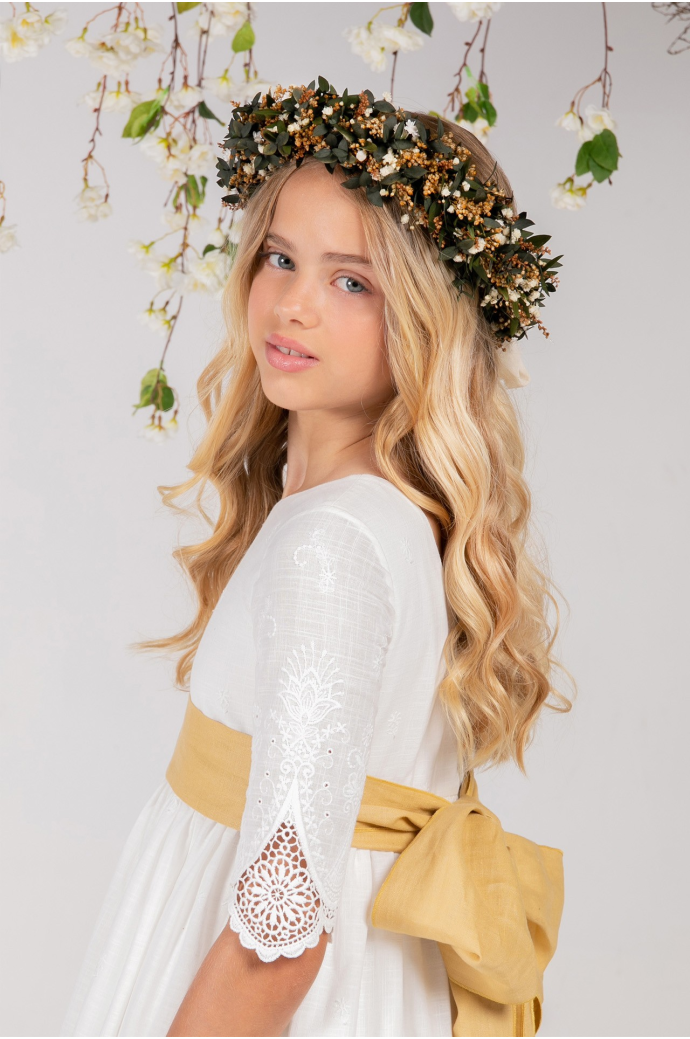 Vestido Comunión Manuela Mostaza Vestido Comunión Manuela Mostaza