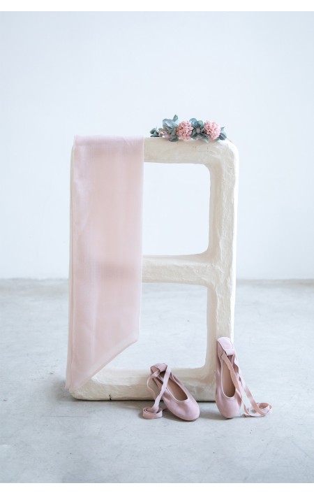 Bailarina Ceremonia Rosa Empolvado