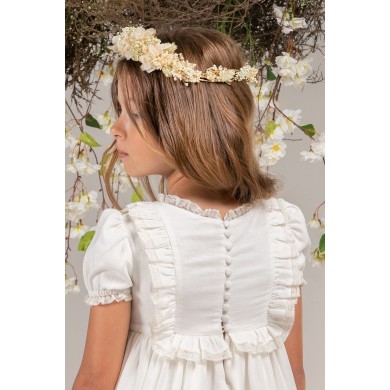 copy of Corona flor hortensia preservada verde salvia