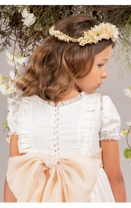 copy of Corona flor hortensia preservada verde salvia