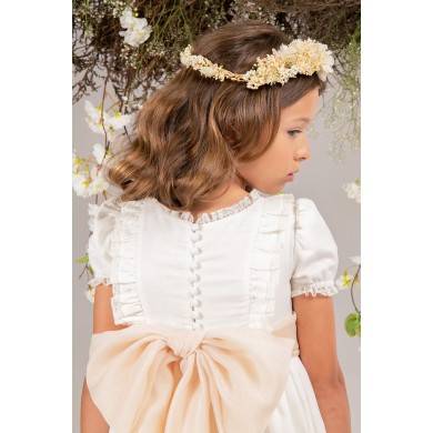 copy of Corona flor hortensia preservada verde salvia