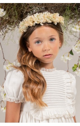 copy of Corona flor hortensia preservada verde salvia