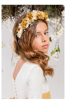 Mustard Preserved Flower Headband
