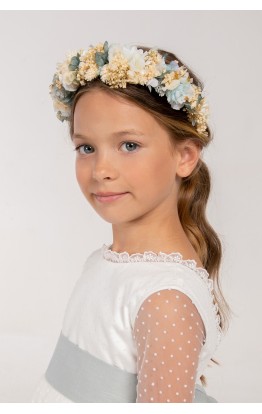 Powder Blue Preserved Flower Headband