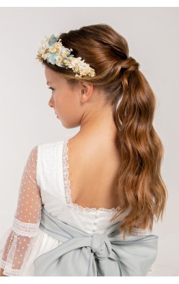 Powder Blue Preserved Flower Headband