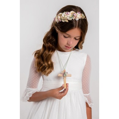 Lavender and Sage Preserved Flower Headdress