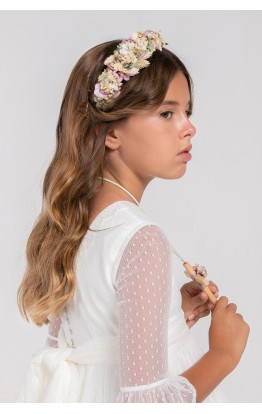 Lavender and Sage Preserved Flower Headdress