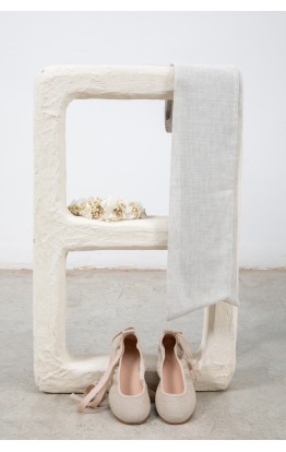 Rustic Stone Ceremony Ballerina Shoe