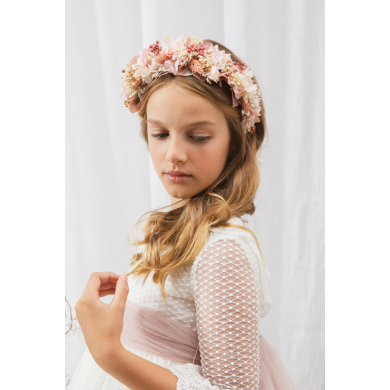 Preserved Pink Flower Headband Preserved Pink Flower Headband