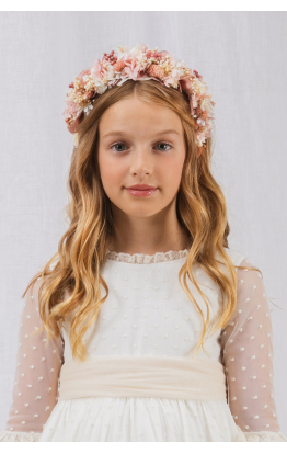 Preserved Pink Flower Headband