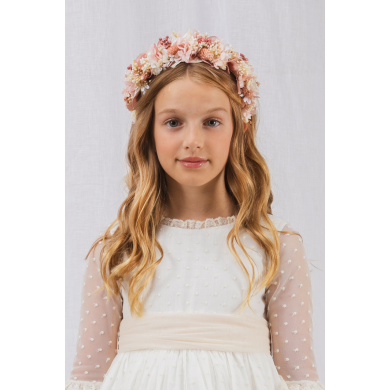 Preserved Pink Flower Headband Preserved Pink Flower Headband
