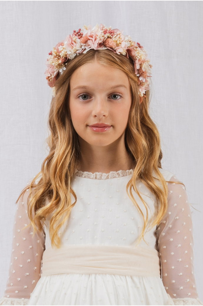 Preserved Pink Flower Headband