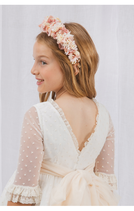 Preserved Pink Flower Headband