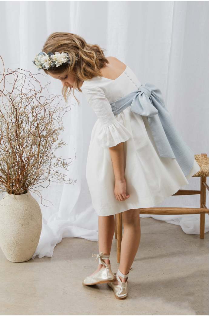 Vestido de Ceremonia Marsella Rústico Azul Vestido de Ceremonia Marsella Rústico Azul