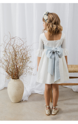 Vestido de Ceremonia Marsella Rústico Azul